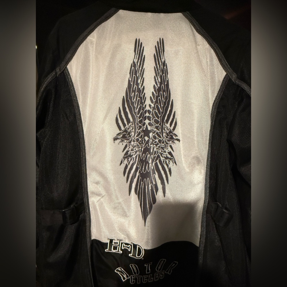 Black And White Women’s Harley Jacket View 2